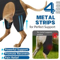 Attelle de genou pour chien de compagnie en gros, pour déchirure du ligament croisé avant, jambe arrière, respirante, attelle de récupération pour genou, soutien pour les pattes arrière, manchon pour pattes arrière