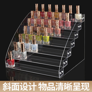 Présentoir à vernis à ongles en acrylique, boîte de rangement transparente multicouche pour salon, support cosmétique, organisateur de bureau - Product Image 4