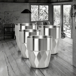Stainless Steel Tumbler Set 300ml Double Wall Vacuum Insulated Modern Design for Home Use - Product Image 2