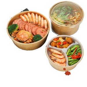 FreshGreens - Tazones Ecológicos para Ensaladas, Recipientes Kraft Sostenibles para Llevar, Aptos para Catering, Tazones para Ensaladas para Llevar - Product Image 5