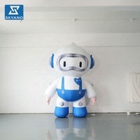 Modèle de robot gonflable géant personnalisé pour la décoration de scène extérieure, de sites touristiques et d'événements