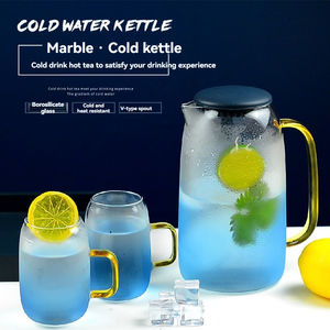 Bouilloire en verre nordique bleu dégradé, grande capacité, écologique, résistante aux hautes températures, pour usage domestique – Offre spéciale - Product Image 2