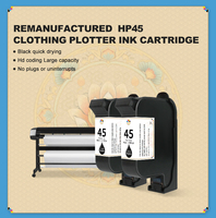 Tinta Wiseprint Compatible con HP45 51645A a Base de Agua, 42 ml, Garantía de 24 Meses, Tinta de Pigmento para Máquinas de Impresión Textil, Plotter, Inyección de Tinta TIJ para Cartuchos