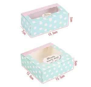 Pasokan Cina Kotak Kemasan Kue Makanan MOQ Rendah untuk Kotak Kue Tart Telur Caja Con Tapa Kraft Cajas De Papel Cajas