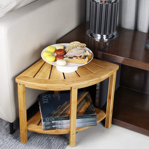 Bamboo <b>bathroom</b> shelf, multi-functional bamboo <b>bathroom</b> shelf, simple home <b>bathroom</b> <b>storage</b> <b>stool</b> - Product Image 3