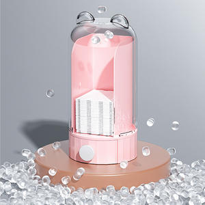 Caja de almacenamiento automática para toallitas de algodón con cajón, de plástico rosa, a prueba de polvo, para uso en el baño o el dormitorio. - Product Image 2