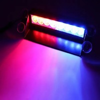 Nuevas Luces Estroboscópicas Azules y Rojas de Alta Intensidad para el Tablero del Automóvil, 8 LED, Luz Intermitente de Emergencia de 12V, Lámparas de Advertencia para Parabrisas de Automóviles y Camiones