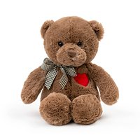 Peluches de San Valentín 2026, Conejito Pequeño Personalizado con Corazón Rojo, Lindos Peluches de Osito de Peluche para Mujeres y Niñas