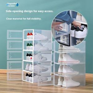 Caja Organizadora Plegable Magnética de PP para <span class=keywords><strong>Zapatillas</strong></span>, Transparente, de Plástico, con Tapa Personalizada, para Almacenamiento y Exhibición de Zapatos - Product Image 3