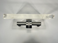 Poignée de porte moderne en acier massif avec tête en laiton et finition satinée pour appartement, villa, hôtel, installation facile