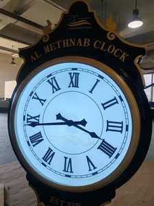 Horloge de rue et de paysage extérieur personnalisée de 3 mètres, à mouvement mécanique automatique par <span class=keywords><strong>satellite</strong></span>, en métal, avec affichage à aiguilles et <span class=keywords><strong>radio</strong></span> - Product Image 5