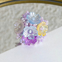 Nouveauté : Petites fleurs 3D à coudre avec perles et sequins, fleurs stéréo pour accessoires