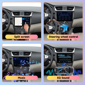 Podofo Cho Nissan Sylphy/Sentra 2016 2 DIN Android 10 ''4 + 64G Đài Phát Thanh Xe Khung Không Dây Carplay/Android Tự Động Đàn Piano Key GPS Wifi - Product Image 4