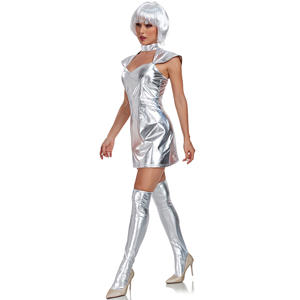 S-xl Halloween espacio mujer <span class=keywords><strong>disfraz</strong></span> Cosplay <span class=keywords><strong>Star</strong></span> <span class=keywords><strong>Wars</strong></span> charol estaño <span class=keywords><strong>hombre</strong></span> uniforme - Product Image 4