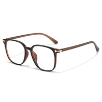 Lunettes de vue tendance pour femmes, monture carrée large en TR90, anti-lumière bleue, légères, style rétro campus, marque personnalisée