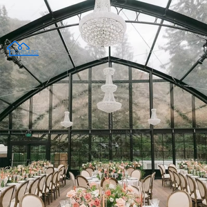 Carpa Arqueada de 10m X 20m para Bodas, Carpa Transparente con Marco Negro para Eventos, Carpa para Fiestas y Bodas, Carpas Transparentes para Eventos - Product Image 2