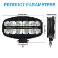 Phare LED de camion de 9 pouces, haute puissance, DRL, lampe antibrouillard, projecteur, étanche IP68, 4000 lumens, pour accessoires Wrangler Jk