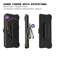 Étui de protection Defender pour iPhone 15 Pro Max 17 Air 16 Plus 17e 16e 14 13 12 Pro Xs Max – Coque antichoc robuste avec clip