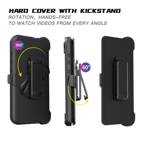 เคสกันกระแทก Defender สำหรับ <span class=keywords><strong>iPhone</strong></span> 15 Pro Max 17 Air 16 <span class=keywords><strong>Plus</strong></span> 17e 16e 14 13 12 Pro Xs Max ป้องกันอย่างดีเยี่ยม พร้อมคลิปหนีบ - Product Image 3