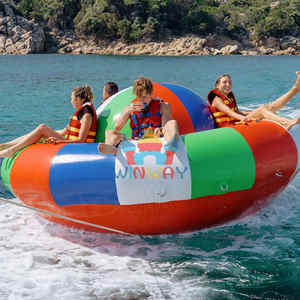 Bateau Disco Volant Gonflable Commercial Remorquable Eau Aquatique Saturne Rocker PVC Matériel Capacité Max 100-500kg pour Parc Aquatique - Product Image 6