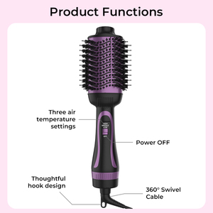 Prix usine chauffage rapide 1200W <span class=keywords><strong>brosse</strong></span> à lisser électrique une étape <span class=keywords><strong>brosse</strong></span> à cheveux tous les Types de cheveux <span class=keywords><strong>brosse</strong></span> à Air chaud - Product Image 3