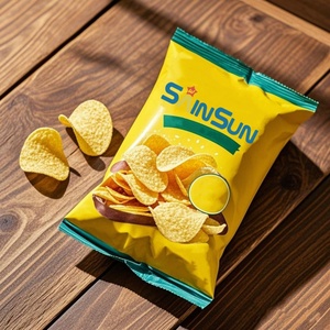 Custom Printed Stand-Up Pouch Food Grade Snacks Packaging for Potato Chips Corn BOPP Material Back-Sealed and Heat Seal - Product Image 4