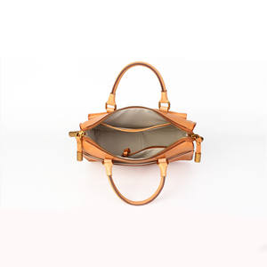 2024 Customized Vegetable <strong>Tanned</strong> Cowhide Leather Unisex Bag <strong>Handbag</strong> Manufacturer - Product Image 6
