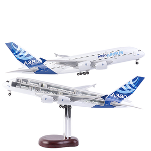 Modelo de avión de resina de 47CM A350 China Southern Airlines con motores brillantes, luces de cabina, tren de aterrizaje deslizante, detalles impresionantes - Product Image 2