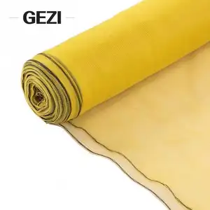 Строительная пластиковая защитная сетка для защиты от падения желтого цвета