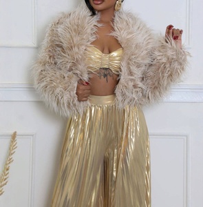 Nuovi Cappotti Corti Sexy alla Moda per Donne, Cardigan in Finta <span class=keywords><strong>Pelliccia</strong></span>, Tinta Unita, Taglie Grandi, Cappotti in Peluche per Donne - Product Image 2