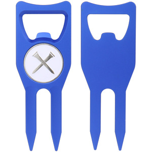 Aluminum Alloy <b>Golf</b> Fork With Bottle Opener And Magnetic Ball Marker Multifunctional For <b>Golf</b> Gear - Product Image 5