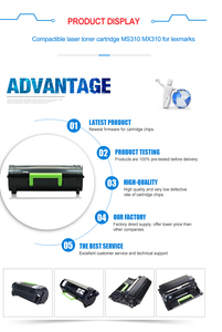 Giao Hàng nhanh tương thích cho Lexmark ms823 mx822 Hộp mực 58d2u00/58d5u00 58d5x00 58d2000 Chip-in mono 55k 35k 7.5k - Product Image 3