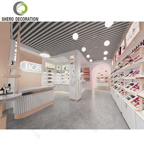Diseño de cuidado de la piel, tienda de cosméticos moderna, muebles, organizador de perfumes, estante de iluminación Led, estante de suelo, soporte de exhibición de <span class=keywords><strong>maquillaje</strong></span> de belleza - Product Image 6