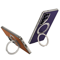 Étui de téléphone GKK PC avec charge sans fil, support magnétique rotatif à 360 degrés, antichoc, couleur unie