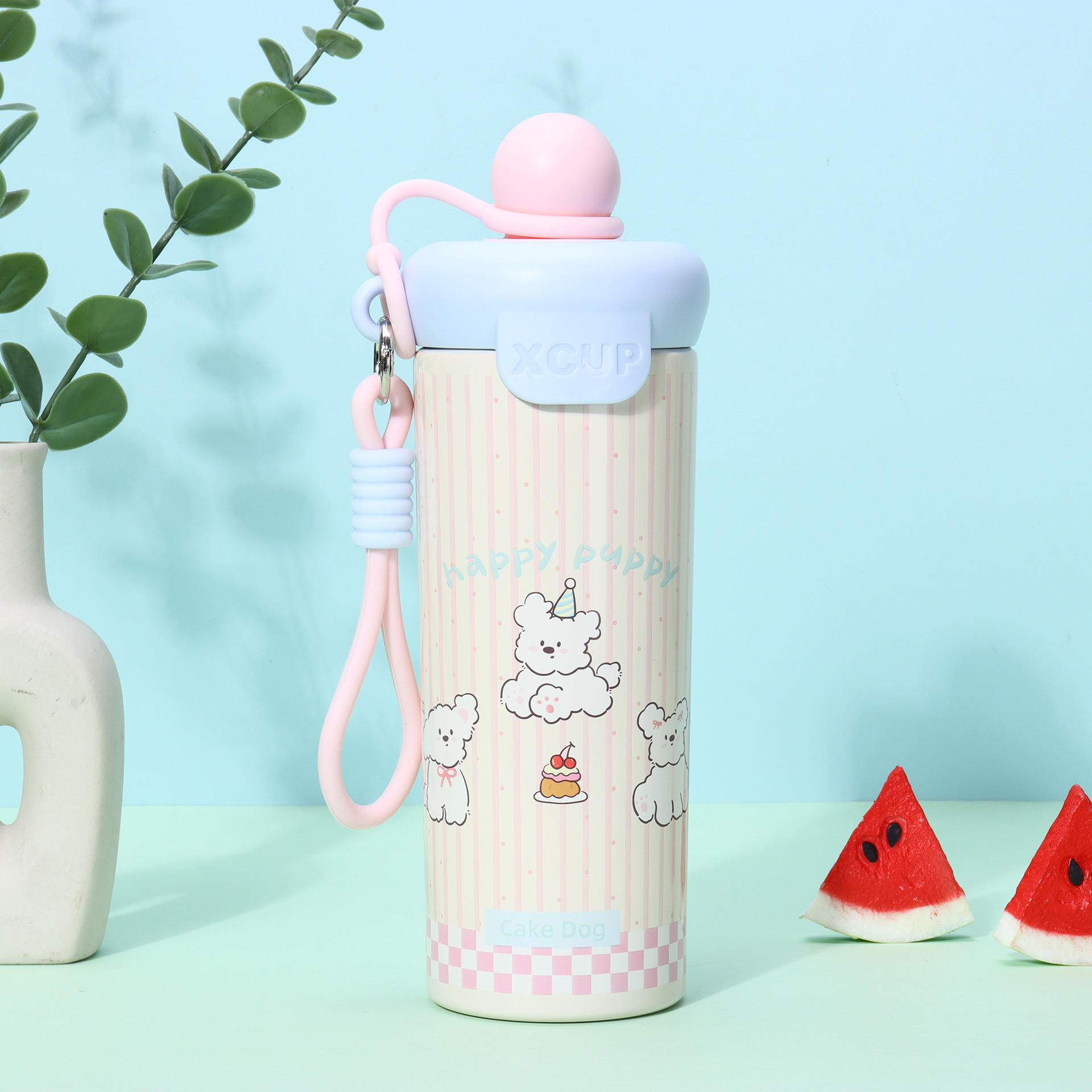 Tasse thermos flottante rose