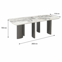 Table à manger en marbre Vera |   Meubles EKAR