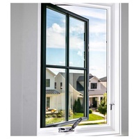 Ventanas Francesas SJUMBO Insonorizadas y de Eficiencia Energética, Ventana Abatible de Aluminio con Marco Doble Acristalamiento y Rejilla