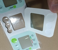 Etiquette convexe personnalisée en sérigraphie 0,25 PET Etiquettes d'emballage d'instruments électriques électroniques de protection double couche