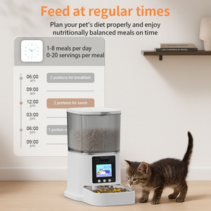 Smart Automatic Pet Feeder With <b>Camera</b> LCD Display Timed Feeding Stainless Steel Bowl Indoor <b>Cat</b> and Dog Food Dispenser - Product Image 3