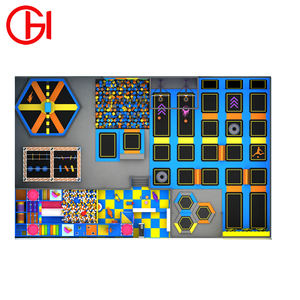 Fabricant d'équipement de parc de trampoline intérieur Trampoline Square Commercial Jump Kids Indoor Trampoline Park à vendre - Product Image 6