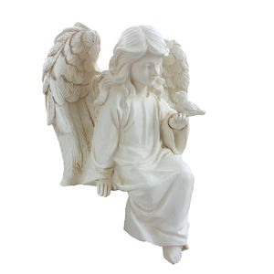 Tuin Engel Beeld Aandenken Gedenkteken Sculptuur Engel Beeldje Met Duif Herinnering Geschenk Religieus Decor - Product Image 2
