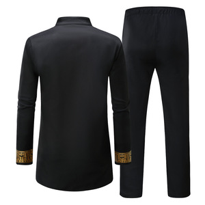 Factory Wholesale New Versatile Classic Muslim Men's <strong>African</strong> Suits-Breathable Anti-Wrinkle Polyester Casual <strong>Wear</strong> - Product Image 5