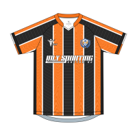 Maillots de football vintage unisexes surdimensionnés en gros, uniformes de football rétro originaux personnalisés à rayures orange et noires avec col en V