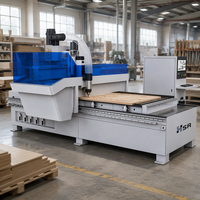 Routeur à bois 3 axes HSR1328 avec mandrin 9KW et changeur d'outils automatique pour la découpe de meubles et d'armoires en MDF