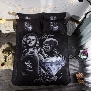 Wholesale Price <strong>Confortable</strong> 4Pcs Bed Sheet Full Size 3D <strong>Animal</strong> <strong>Prints</strong> 100% Polyester Bedding Set - Product Image 5