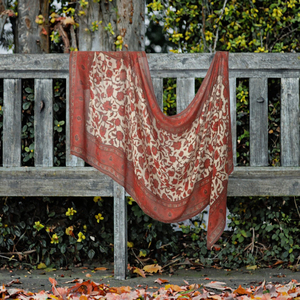 Écharpe ethnique numérique respirante vintage imprimée double face en modal VELA Rayon 40S, collection automne, en promotion - Product Image 3
