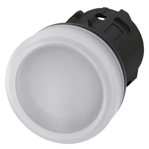 3SU1001-6AA60-0AA0 Plastic Smooth Lens White SIRIUS ACT Pilot Light