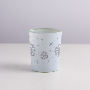 AIKUN Christmas Style Glass Empty Candles <b>Cup</b> Electroplated Candlestick <b>Holder</b> Household Luxury Candle Jars - Product Image 6