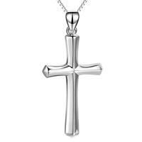 Serie OEM ODM - Collar con Colgante de Cruz Clásico en Plata, Oro y Negro para Mujer, Joyería para Vacaciones de Verano
