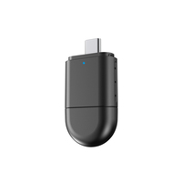 Adaptador Inalámbrico 2 en 1 OEM ODM TrolinkTek TAB06, Chip USB Tipo-C V851S, Universal para Auto Android, Carplay, WiFi6, Bluetooth 5.4, Negro 1